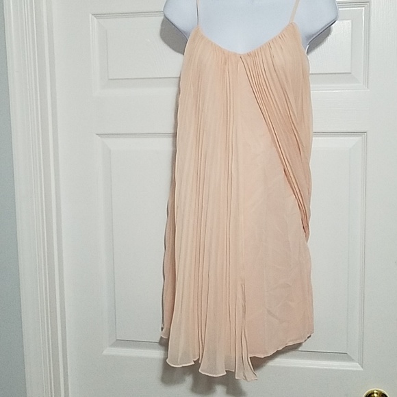 Minuet Pleated Spaghetti Strap Dress - Picture 2 of 4